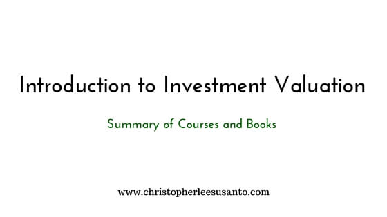Introduction to Investment Valuation