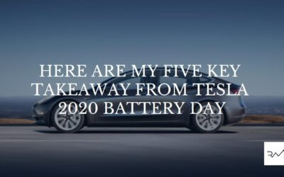 Here Are My Five Key Takeaway From Tesla 2020 Battery Day