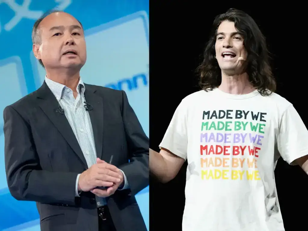 Masayoshi Son and adam neumann